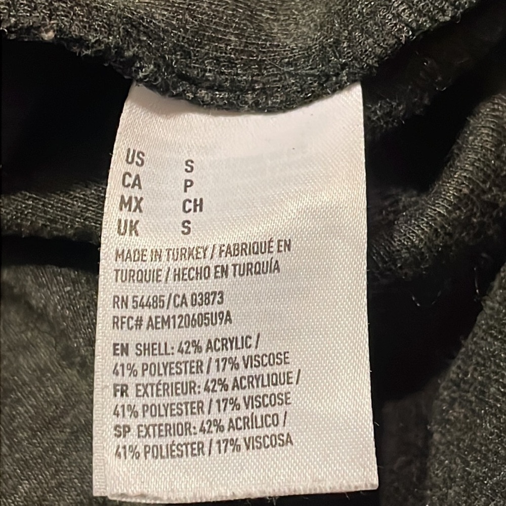 AMERICAN Eagle Outfitters Turtle Neck Gray Sweatshirt sz Small - Picture 7 of 8